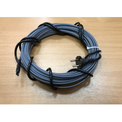Греющий кабель для канализационных труб, септиков, дренажей, 40-50 мм диаметром, готовый комплект 3 м