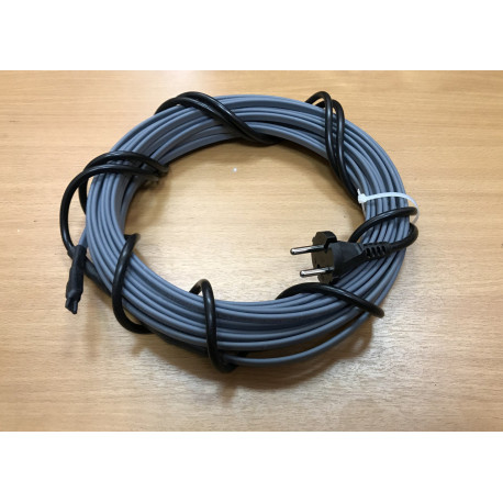 Греющий кабель для канализационных труб, септиков, дренажей, 40-50 мм диаметром, готовый комплект 14 м